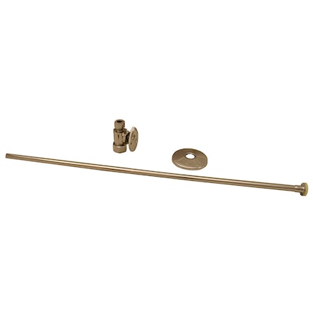 Jones Stephens Stainless 3/8" x 20" Closet Supply & 3/8" x 5/8" Straight Stop Kit S1038PS